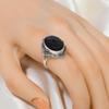 Black Onyx 925 Sterling Silver Ring V6433, Black Ring, Oval Ring, Valentin's Day Gift, Gift For Her, Birthday Gift, Handmade Jewelry, Silver Jewelry,
