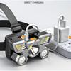 5 LED Headlamp Ultra Bright Headlight 4 Modes USB Rechargeable Waterproof for Outdoor Camping Hiking Fishing Cycling Running
