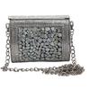 Handmade Square mosaic metal bag Women/Girls Bridal metal clutch party sling bag