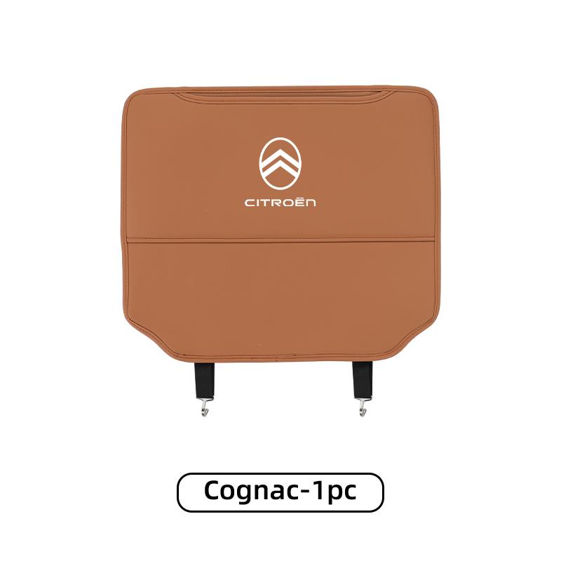 Car Seat Back Protective Mat Anti-kick Pad With Storage Pocket Accessories For Citroen C4 C3 C5 C1 C2 C-Elysee Berlingo Picasso