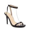 Summer New Sexy Thin Heel Super High Heel Buckle Hollow Solid Color Sandals