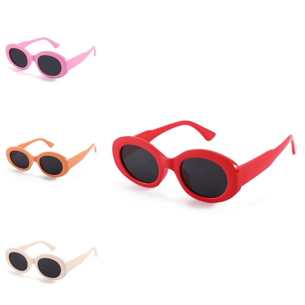 Stylish Polarized Childrens Sunglasses Oval Frame Summer Outdoor Uv Protection