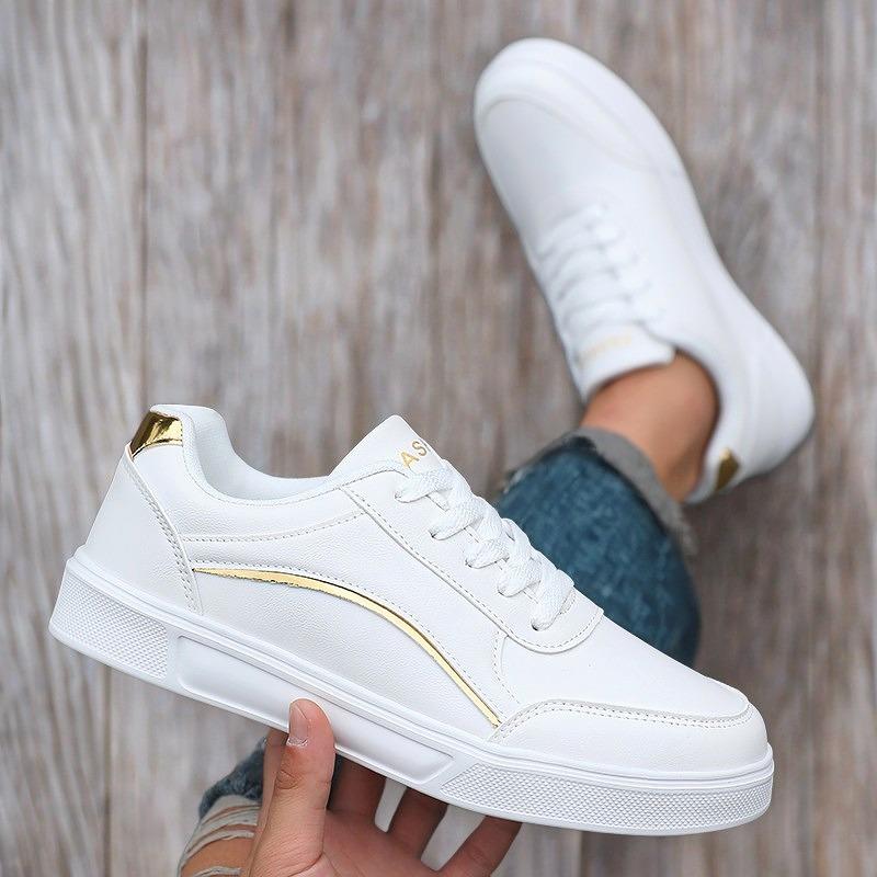 Calzados Mujeres Thick Soled White Sneakers Comfortable Tennis Shoes Size 36 44 Campus Student Shoes New Blanc Shoes 2025