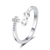 New Lucky Zirconia Cross Ring: Simple Fashion for Women, European & American Style, Hot-Selling Index Finger Jewelry