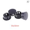 Dia. 5mm-38mm Silicone Rubber Snap-on Blanking Bore Plugs Hole Stopper Round Tube Pipe End Caps Sealing Dust-proof Waterproof