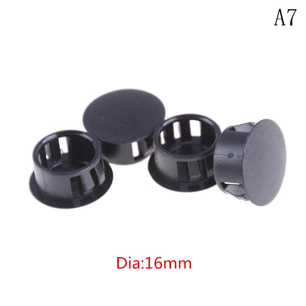 Dia. 5mm-38mm Silicone Rubber Snap-on Blanking Bore Plugs Hole Stopper Round Tube Pipe End Caps Sealing Dust-proof Waterproof