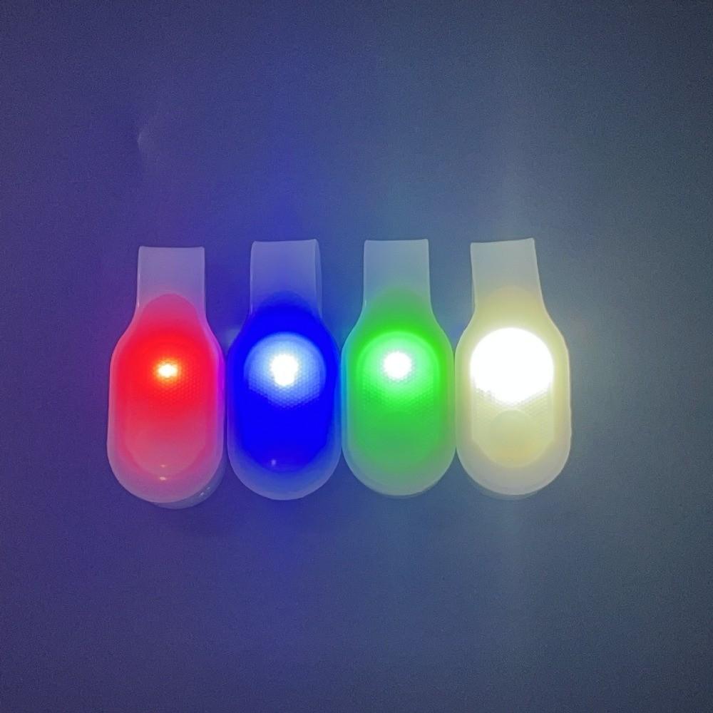 Waterproof Magnetic Collar Clip Silicone Material Flashing Warning Light Clip on Light  Running