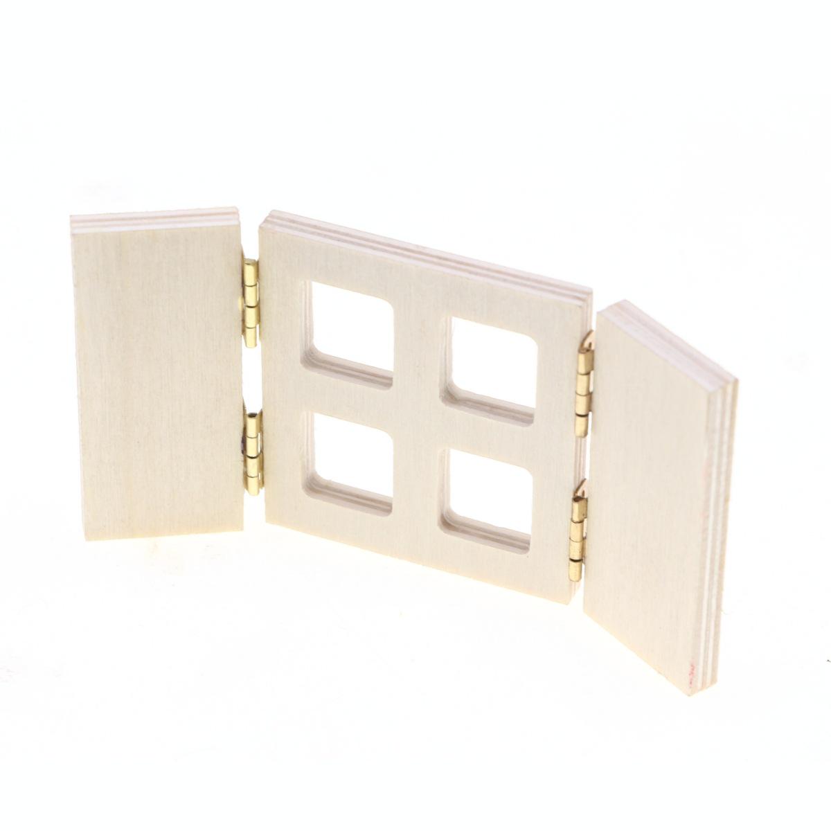 

Миниатюрный деревянный кукольный домик, откидное окно для BJD-сцен