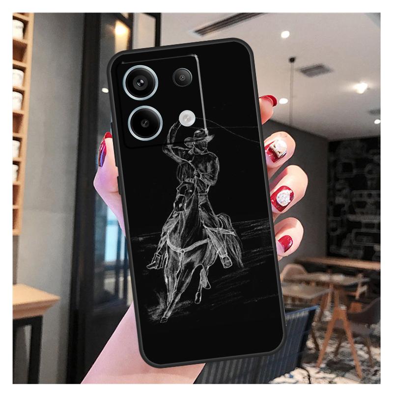 Extreme Sport Rodeo Cowboy Lasso Case For Xiaomi Redmi Note 11 9 10 12 13 Pro Plus 12S 11S 10S 9S Redmi 12 10C 12C 13C Cover