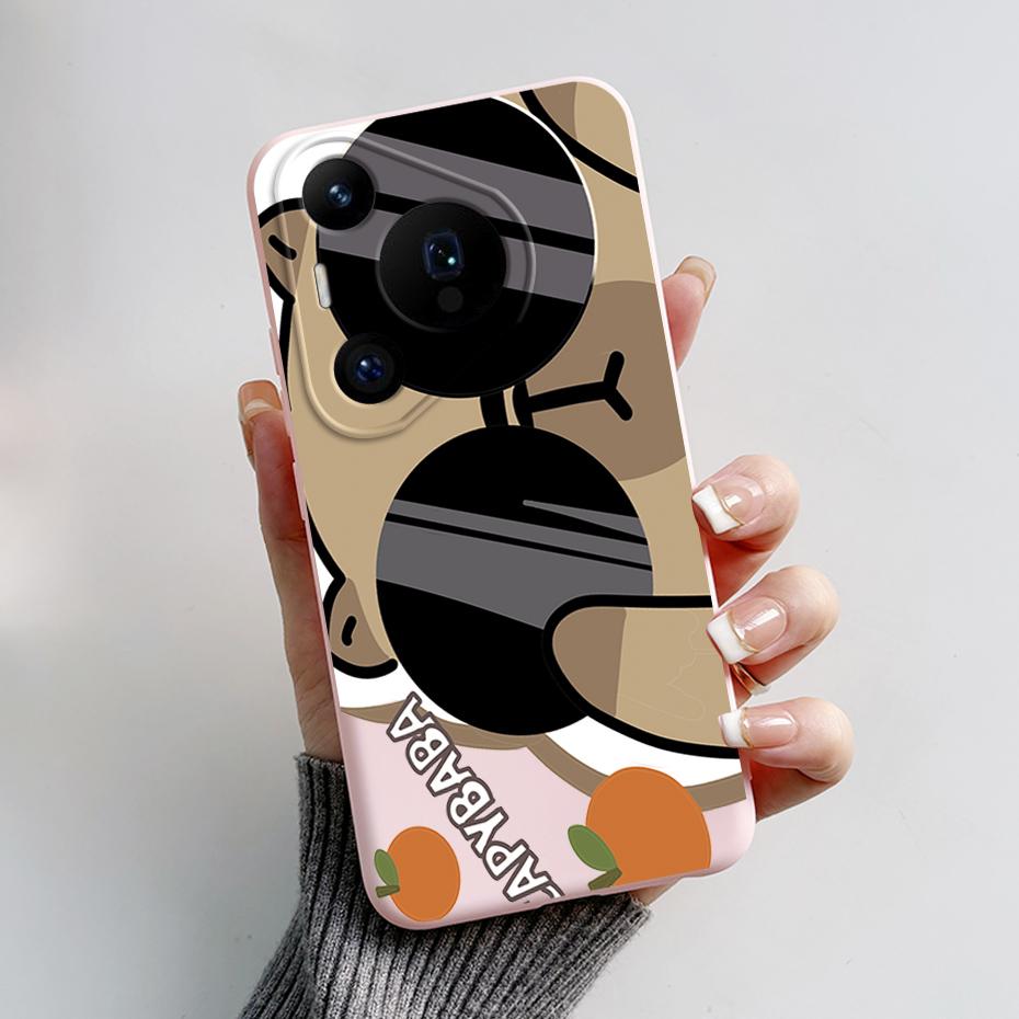 

For Huawei Pura 70 Case Back Cover Huawei Pura 70 Pro Plus Pura70 Phone Cases Bumper Cute Panda Shockproof Silicone Soft Fundas Huawei Pura 70