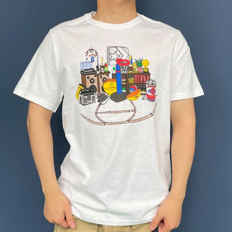 Converse SS23 T Shirt Men's White 10023259-A03