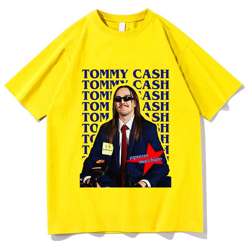 New In Eurovision 2025 Tommy Cash T Shirt Unisex Unisex Oversized Trend Short Sleeve Tshirt Unisex 100 Cotton Tops Streetwear Tops