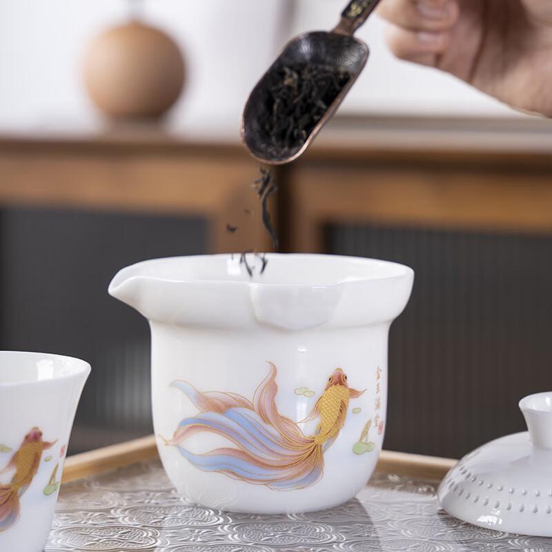 OIMG Portable Ceramic Travel Tea Set