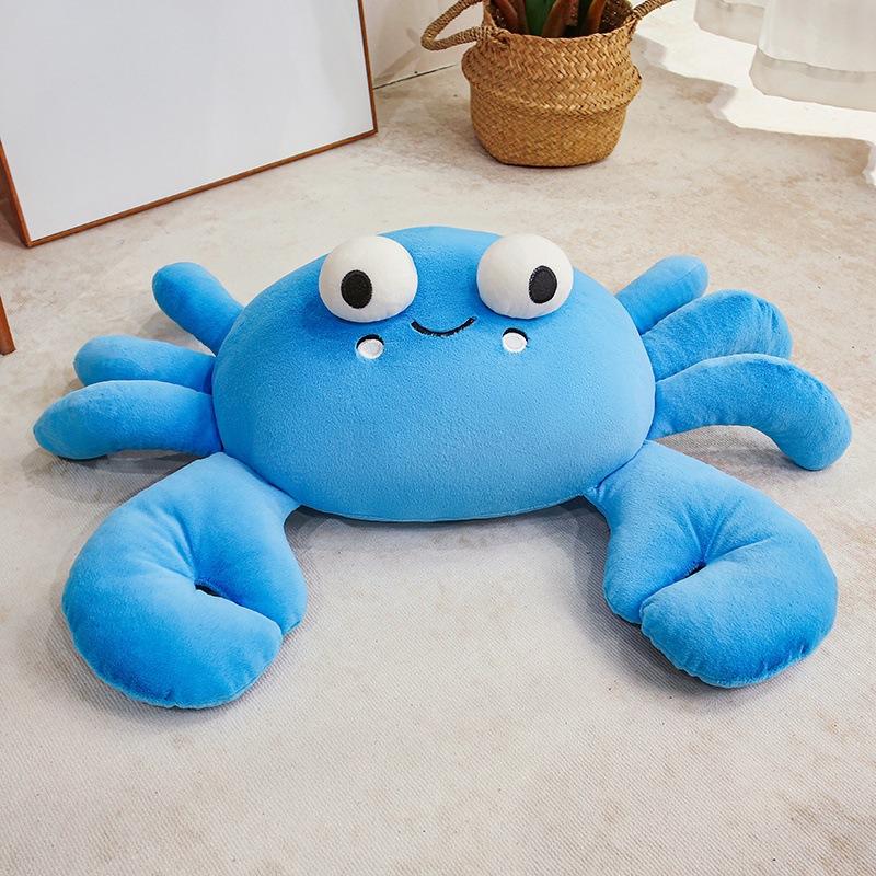Cartoon Soft Little Crab Doll Plush Toy Lying Down Crab Doll Children Accompany Soothing Pillow Rag Doll