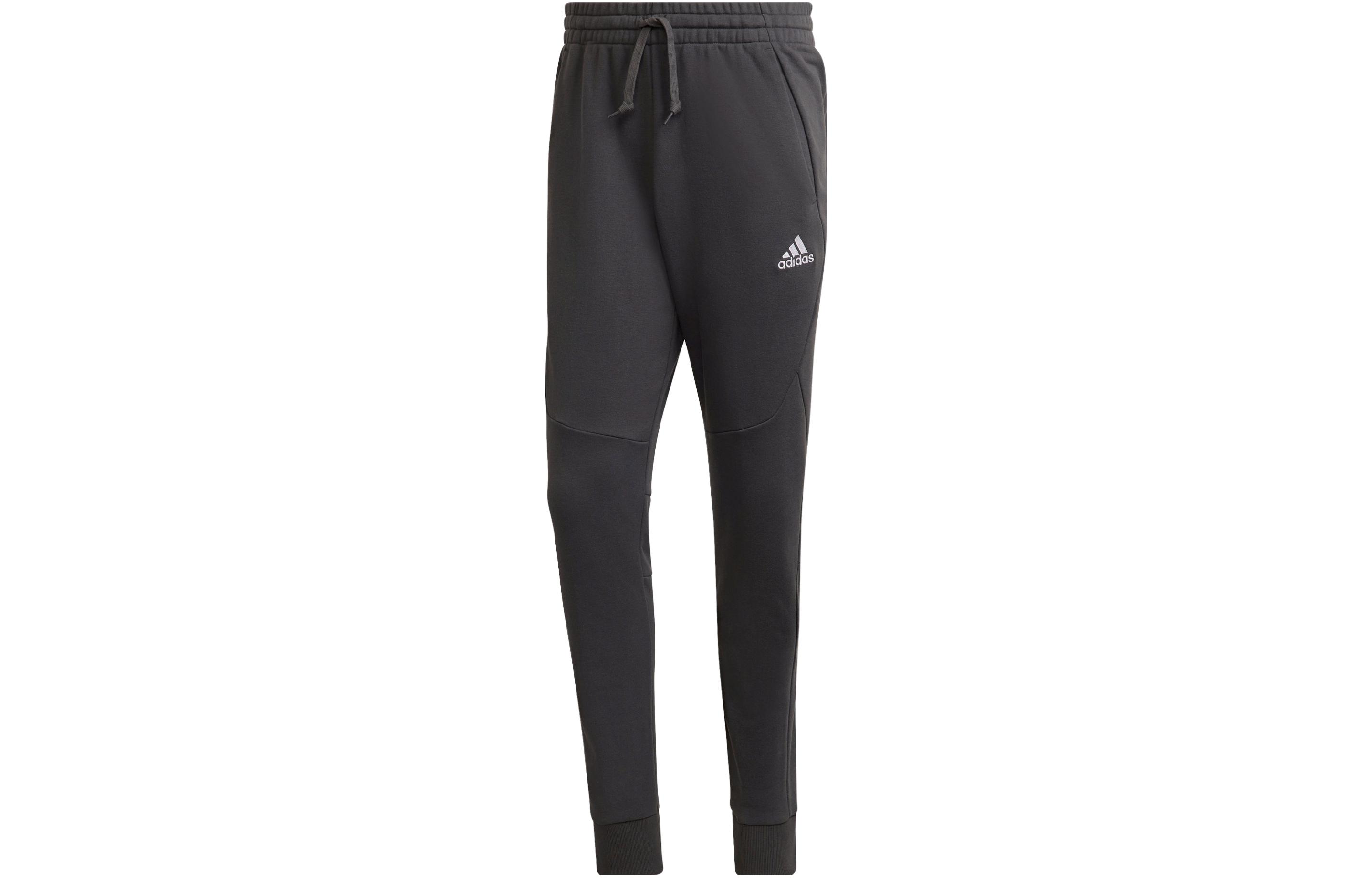 Adidas Knitted Sweatpants Men s Dark Gray Moderate Cuffed Pants HE1810 XXL