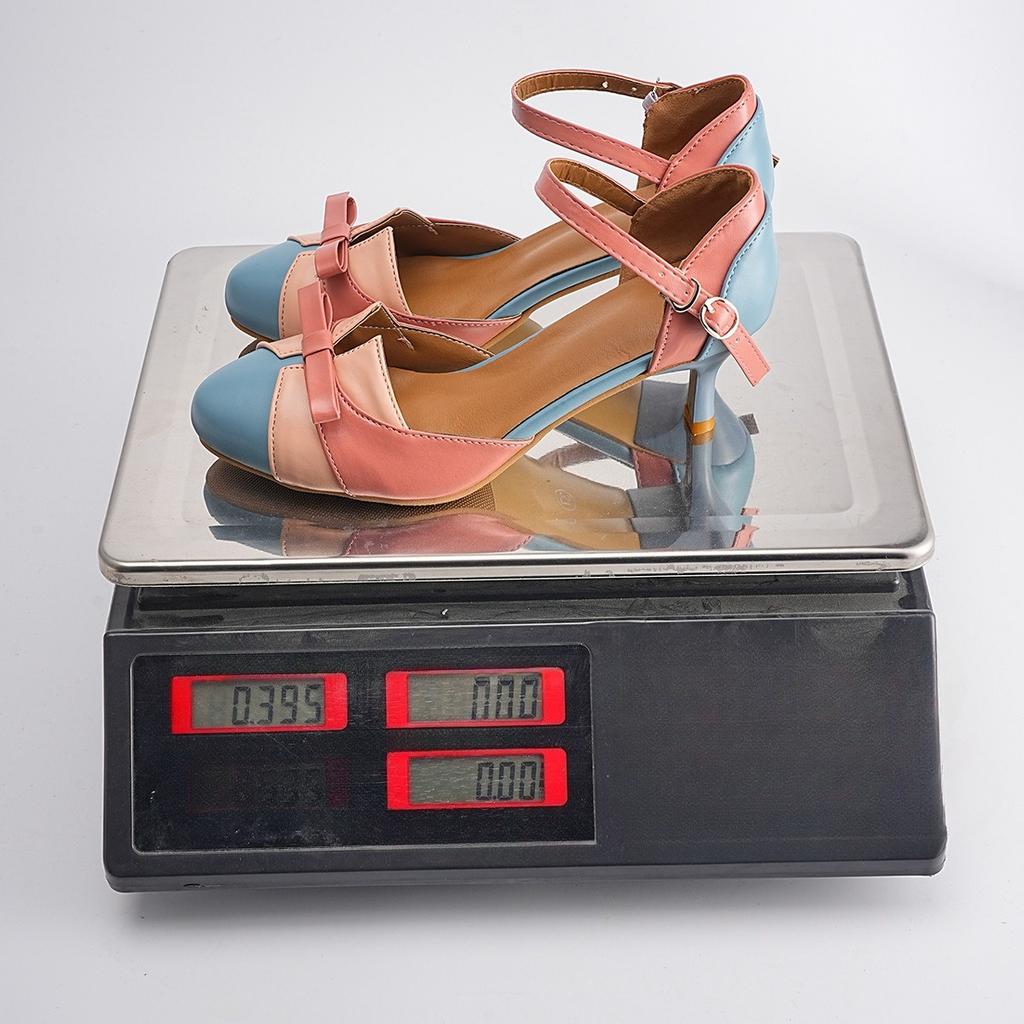 Neue Damenschuhe in großen Größen - Einseitig durchbrochene Sandalen mit dünnen Absätzen für Damen