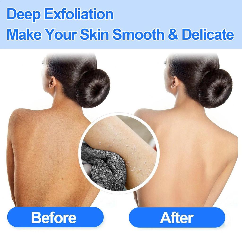 Quick Dry Shower Scrub Towel Soft Absorbent Back Scrubber & Bath Cloth forTravel & Home Family Friends Mom Wife Men