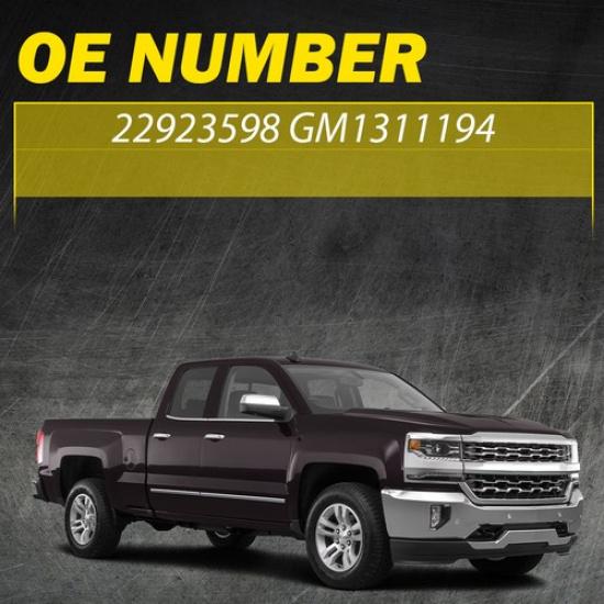 Außentür für Griff Silverado 2014- Chrom Chevrolet 1500 Vorne Rechts