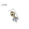 Rose Gold Heart Shape Crystal Metal Anal Beads Butt Plug Prostate Massager Stimulator Adult Gay Products Sex Toy For Female Male