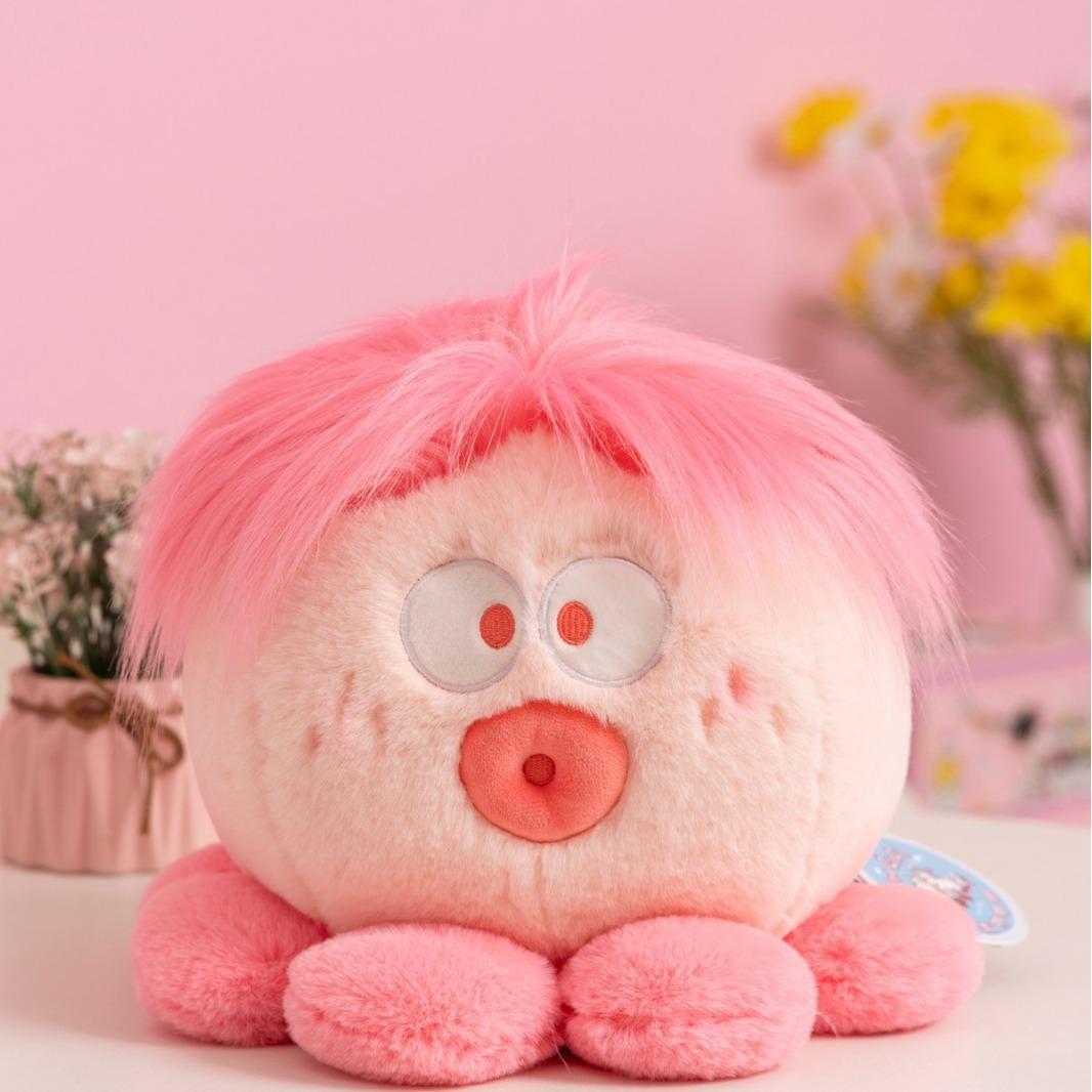 

Parted Hair Center Octopus Plush Toy Doll Pillow Pp Cotton Stuffed Children Gift рожевий