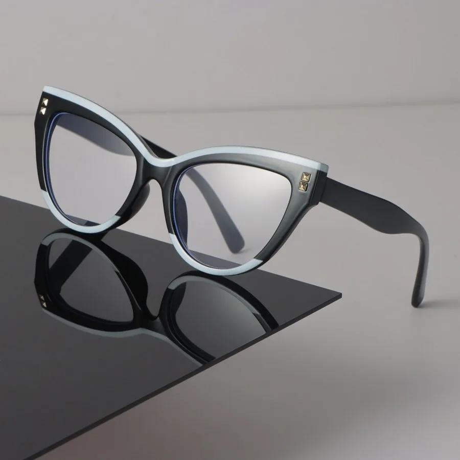 Trendy Cat Eye Frame Eyeglass Women Men Minimalist Transparent Glasses Retro Clear Lens Frame Glasses Oculos