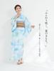 NISHIORI Yukata Set with Adult One Size Fits All Women's Obi, Size, 2-Piece Set, (25kmy-26)