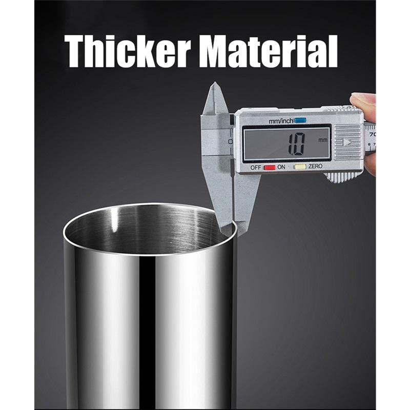 SUS304 Stainless Steel Oil Dispenser  Bottle Leakproof Cruet with Spout Easy Precision Pouring of Olive Oil Vinegar and Grease