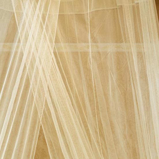 Mosquito Net Round Top Stimulation Butterfly Pin Polyester Fiber Decorative Bed Canopy