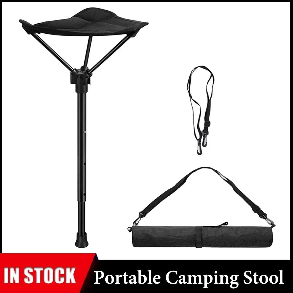 Campinghocker Einziehbarer Wanderstuhl Outdoor Klappstuhl Schwerlast Einbeiniger Hocker Sitz Für Camping Angeln Wandern Gartenarbeit