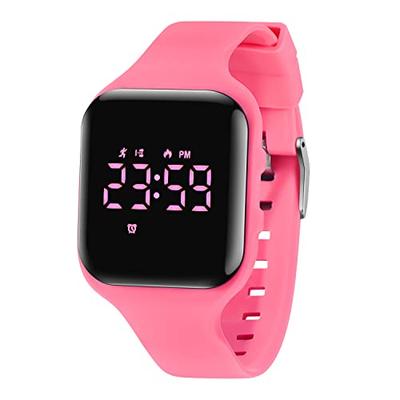Girls' Digital Smartwatch, Kids' Watch, 5ATM Waterproof, Rechargeable, Sports Watch with Pedometer, Distance Tracking, Alarm Clock, Date and Day Displ