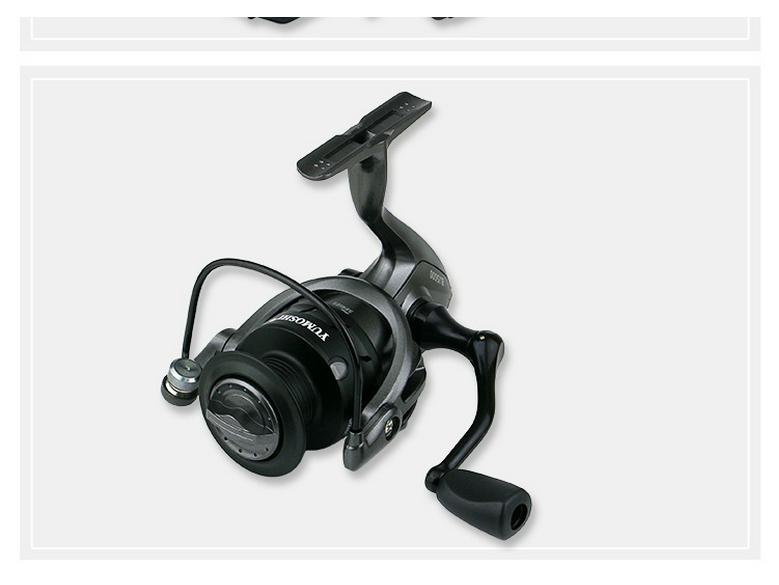 YUMOSHI Metal Spool Spinning Reel for Raft, Sea, Rock Fishing, and Lure Fishing with Metal Handle.
