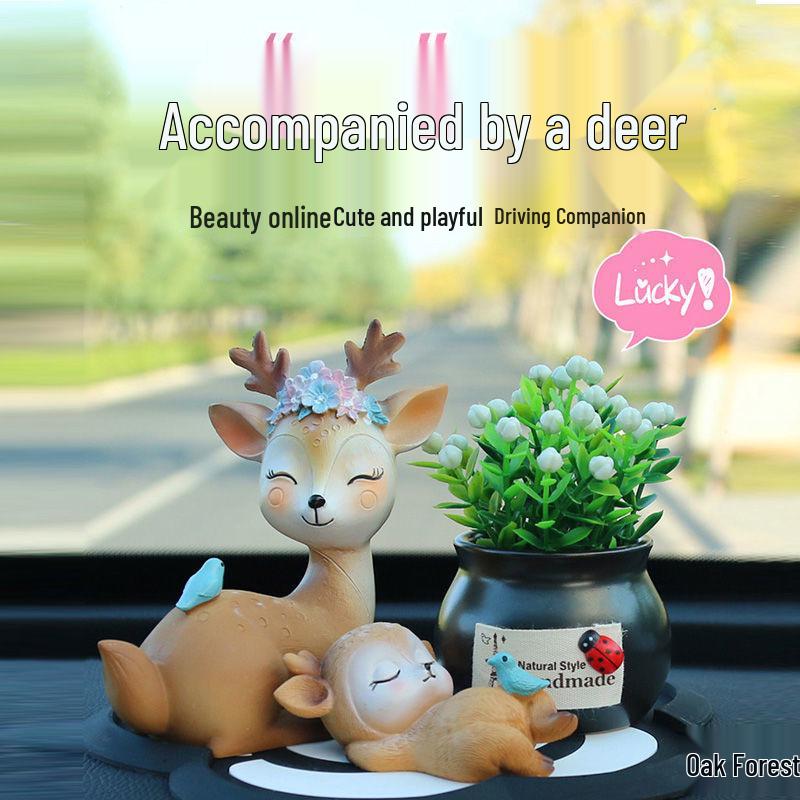 Deer Car Ornament: Stylish and Unique Interior Decoration for Men and Women