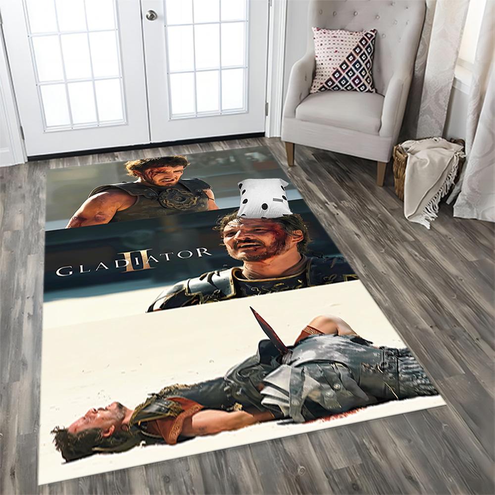 Gladiator's Final Stand Rug for Living Rooms, Bedrooms, Home Décor, and As Gifts.