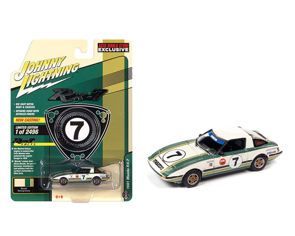 Johnny Lightning Mazda Rotary MAZDA AUTO WORLD EXCLUSIVE Minicar 1/64 RX-7 1981#7 [Used]