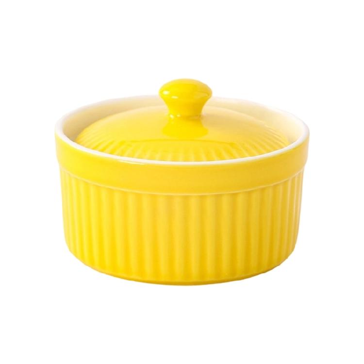 Miniature Covered Porcelain Ramekin Oven Safe Pottery Bowl For Daily Cooking And Meal Preparation