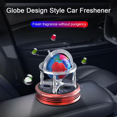 Solar Car Globe Perfume Aromatherapy Rotating Air Decor Release Purifier Eco-Friendly Odor Eliminator