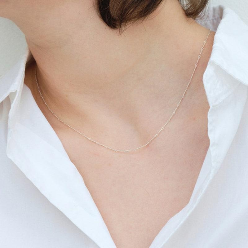 Another Layer Bone Chain Necklace (silver925)(3color)
