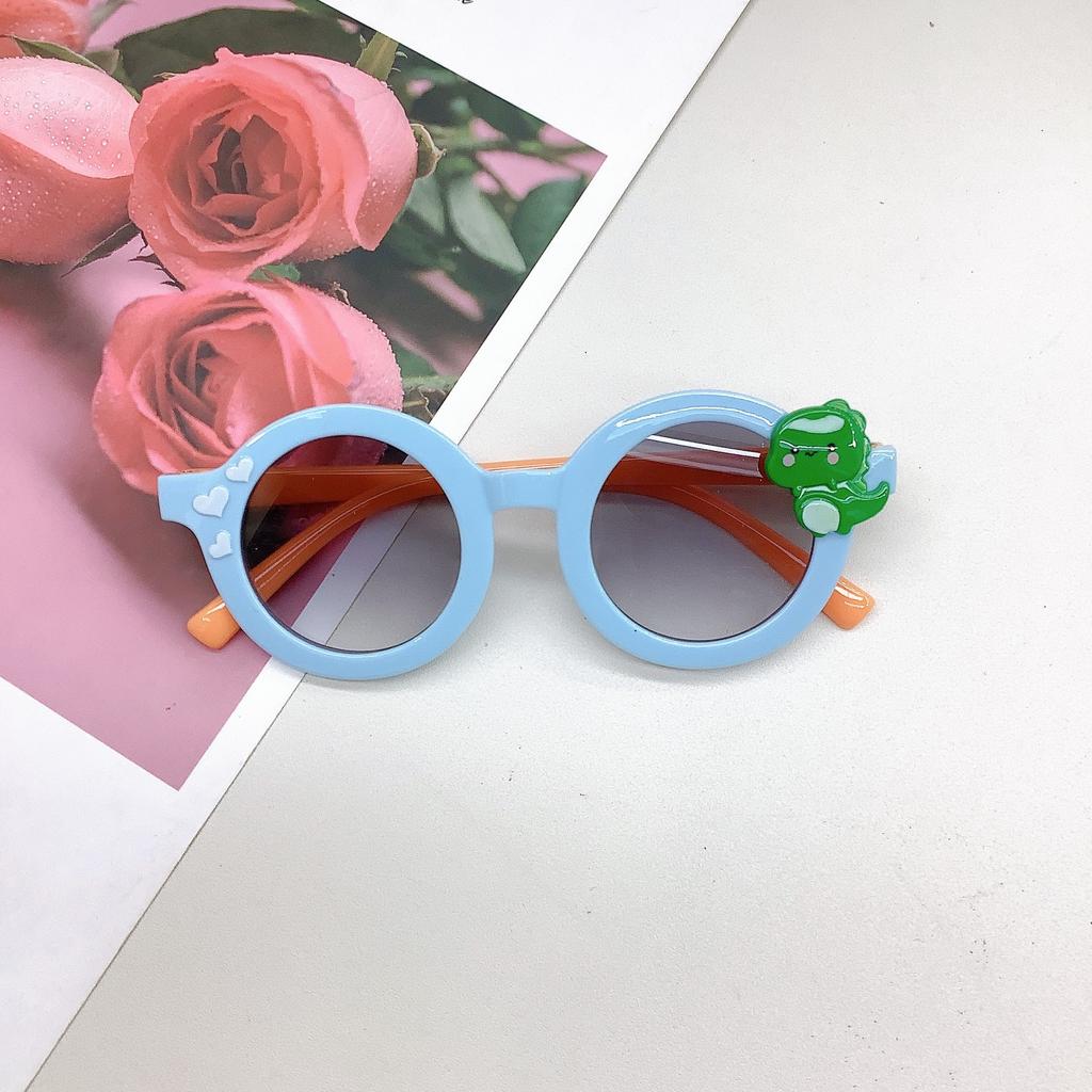 Children'S Sunglasses Cartoon Cute Little Dinosaur Baby Slice Photo Concave Fashion Sunglasses Uv Protection