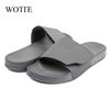 Fashion New Men Thick Bottom Slippers Platform Bathroom Slides Non Slip Trend Designer Shoes Female Beach Shoes Flip Flops Men Sandals