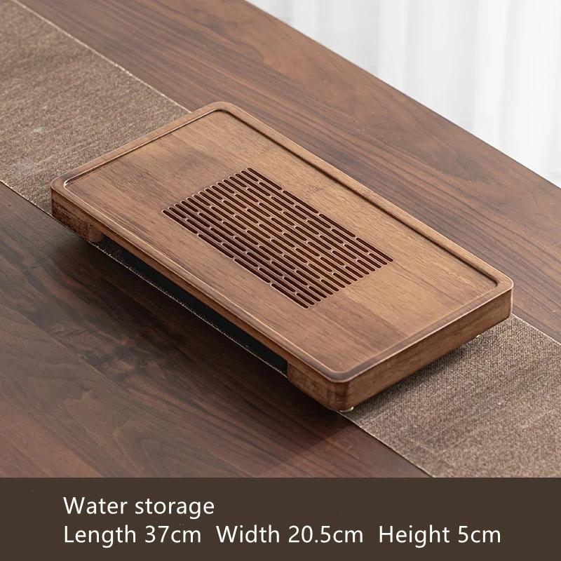 

Creative display of bamboo Chinese decorative tea tray, teapot base, living room Kung Fu tea ceremony accessories