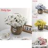 Artificial Silk Chrysanthemum Bouquet For Wedding Decor Home Office Styling