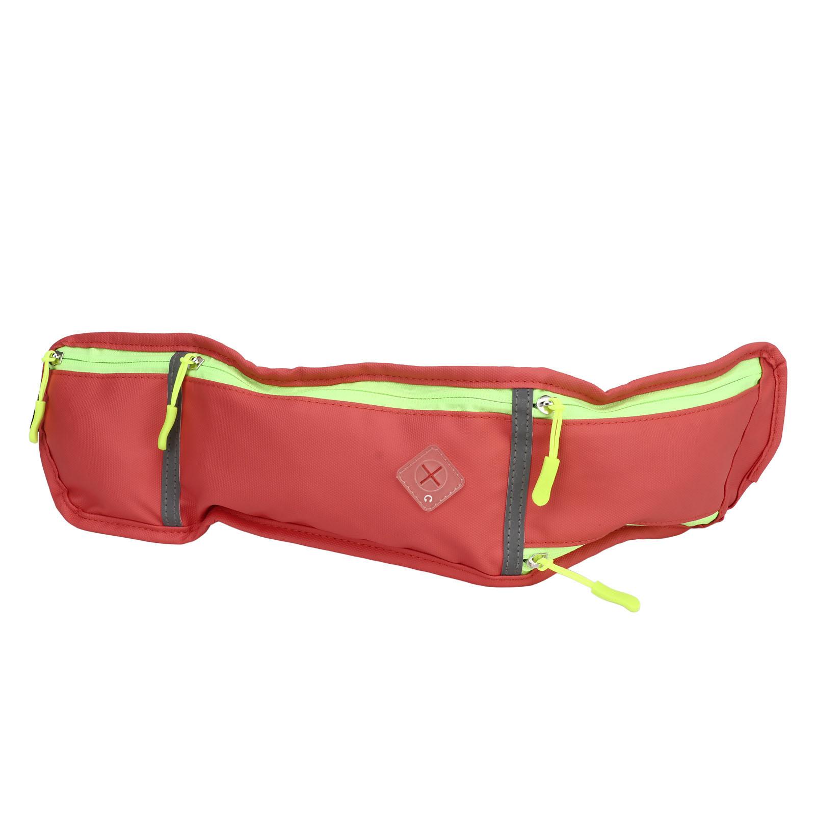 

Running Belt Oxford Cloth Waterproof Lightweight Belt Adjustable Reflective Strip Waist Bag for Hiking Cycling Workout рожевий