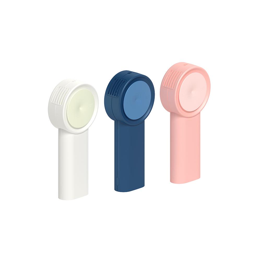 FGHJ Urallife Rechargeable Portable Bladeless Fan Handheld Mini Cooler No Leaf Handy Fan With 3 Fan Speed Level Adjustable Fan