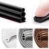 Bumper Strip Three-Layer Weatherstripping Thick Rubber Door Seal Strip Large Gaps Flexible Durable Insulation Strip