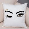 Home Decor Sexy Women Eyelash Pillow Cover Sofa Car Cartoon Eyes Print Cushion Cover Pillow Cover Funda De Almohada