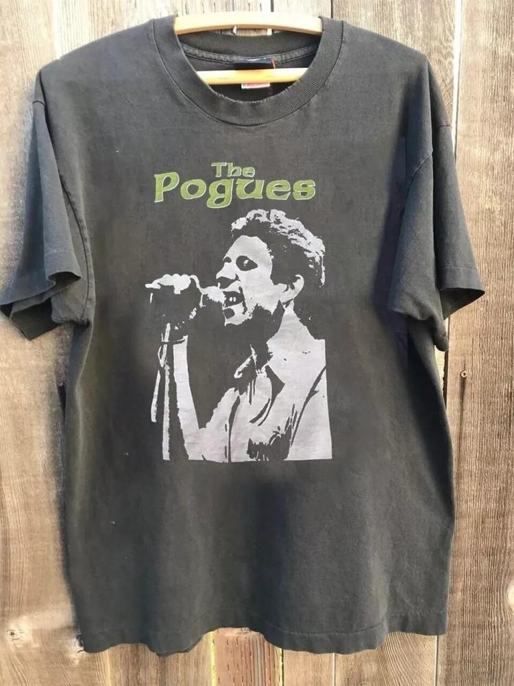 Футболка The Pogues, Музыка The Pogues Угольный Унисекс Футболка Мужчины Женщины S-5XL Унисекс Футболка S