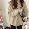 Women Autumn Winter High Neck Long Sleeve Solid Color Sweater for Ladies Loose Fashion Knitted Tops