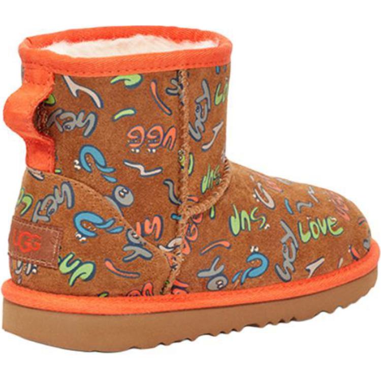 UGG Classic Mini Soft Comfortable Non-Slip Durable Kids Boots Kids Boots Brown 1103615T-CHE