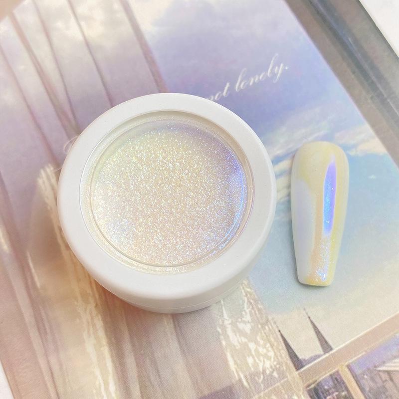 Aurora Iridescent Mermaid Nail Powder - 6 Color-Changing Shades, Internet-Famous Nail Decoration