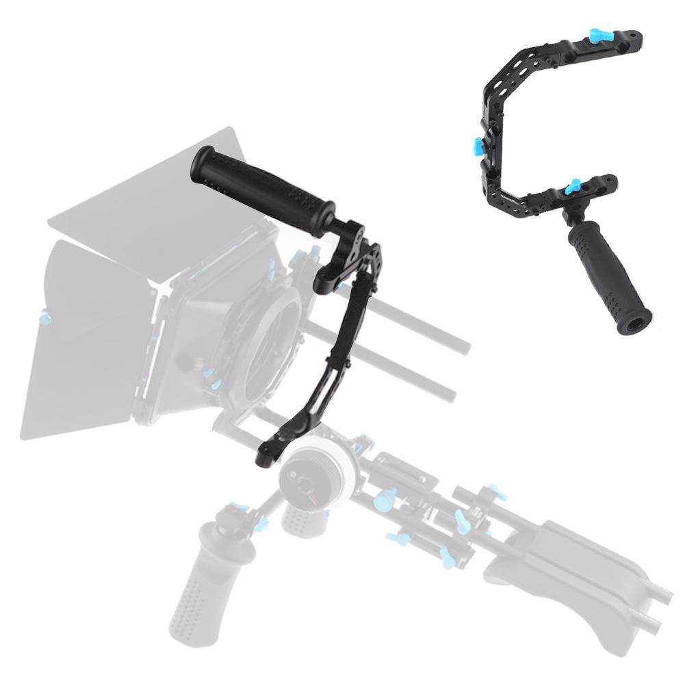 FOTGA DP3000 Black Top Handle C Cage Bracket Support Rig for 15mm DSLR Rod Follow Focus